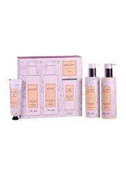 Jenny Glow Peony Gift Set for Women, 250ml Shower Cream, 250ml Body Lotion & 75ml Hand & Nail Cream Tube, 3 Pieces