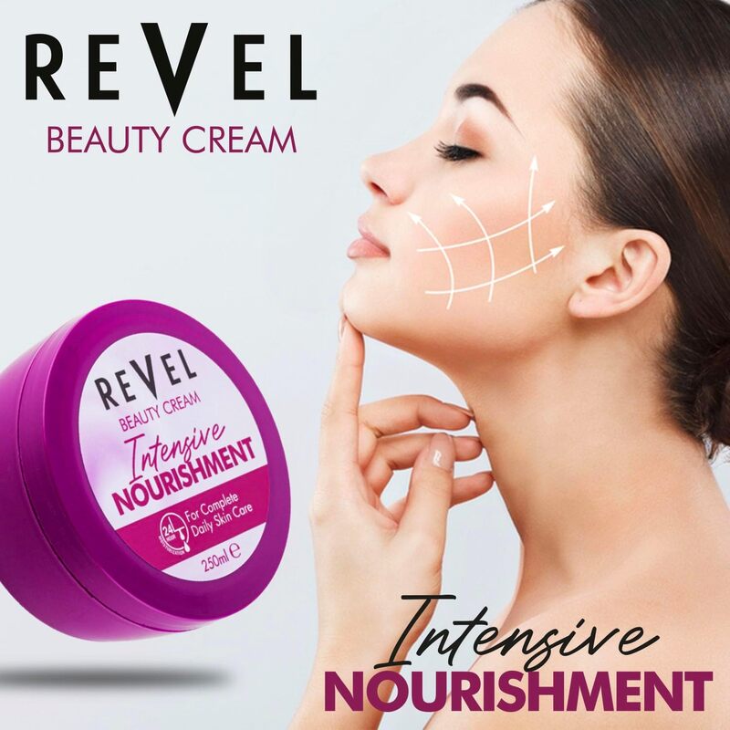 Revel Skin Care Beauty Cream Intensive Nourishment For Unisex 250ml, Daily Skin Care, All Skin Types, Face Moisturizer