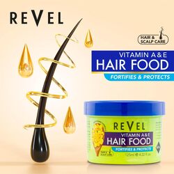 Revel Hairs Care Hair Food Formula For Men & Women 125ml, Reduce Hair Brakeage, Deeply Moisturizing, Leaving It Soft, Smooth, Healthy (Vitamin A & B)