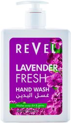 Revel Lavender Fresh Hand Wash 450ml, Hydrates Skin, Feeling Fresh, Soft & Smooth, Long Lasting, 24h Freshness, Daily Use, Washes