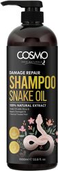 Cosmo Damage Repair Snake Oil Shampoo 1000ml, 33.8 fl.oz, For Men & Women