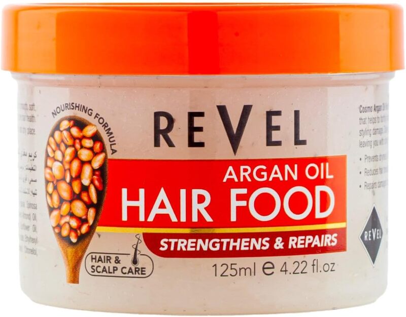 Revel Hairs Care Hair Food Formula For Men & Women 125ml, Reduce Hair Brakeage, Deeply Moisturizing, Leaving It Soft, Smooth, Healthy (Argan Oil)