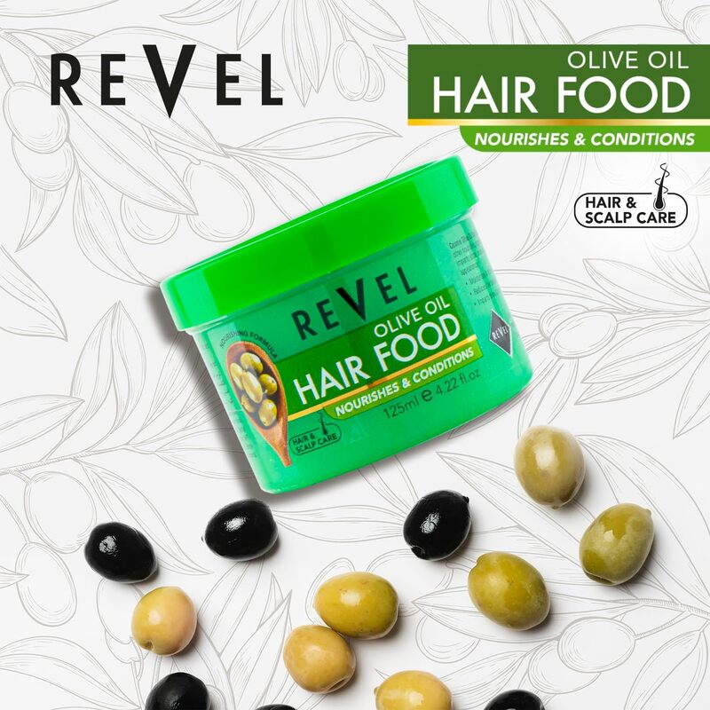 Revel Hairs Care Hair Food Formula For Men & Women 125ml, Reduce Hair Brakeage, Deeply Moisturizing, Leaving It Soft, Smooth, Healthy (Olive Oil)