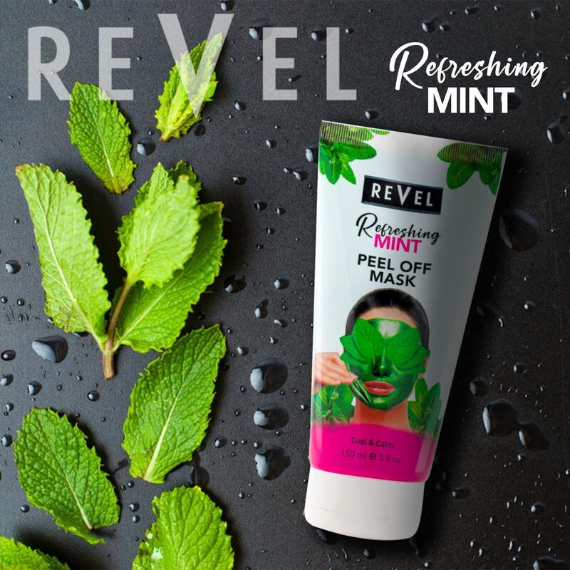 Revel Skin Care Refreshing Mint Peel Off Mask 150ml, For Men & Women, Soothing and Refreshing, Removes Black Head & White Head, Face Wash, Bath & Body, Tighten Pores, Beauty