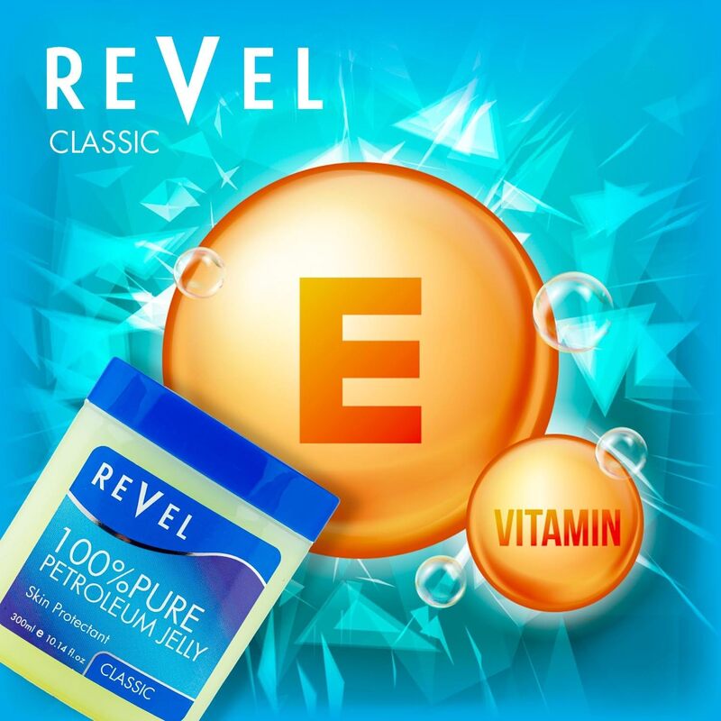 Revel Skin Care, Classic 100% Pure Petroleum Jelly 125ml, Skin Care, Skin Protectant, Softens, Soothe, Moisturize