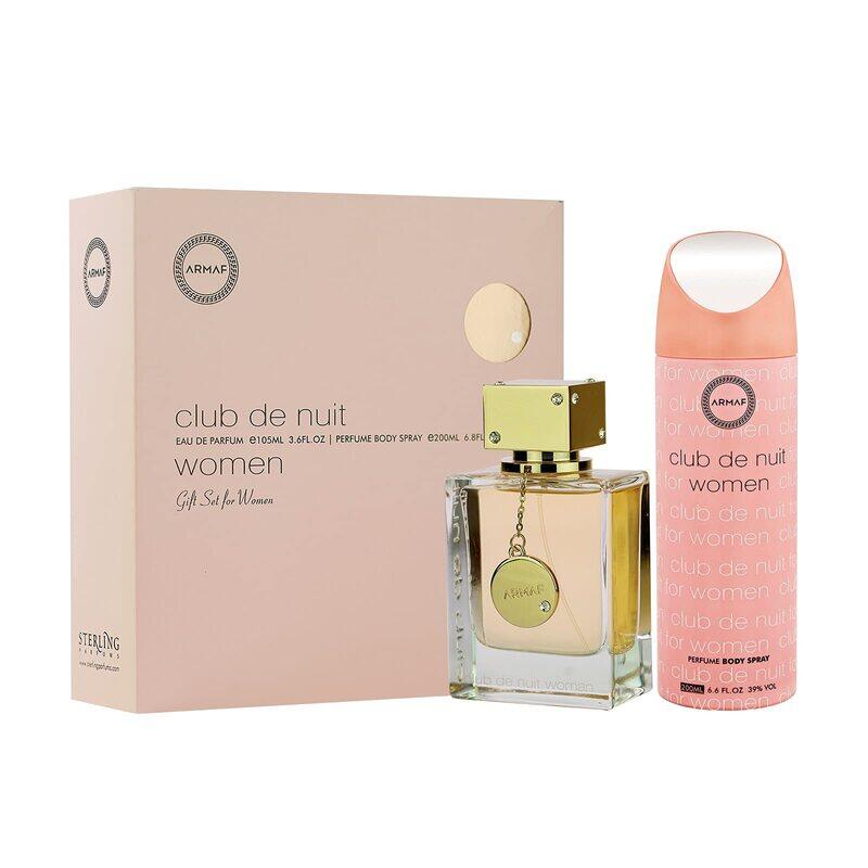 

Armaf Perfumes Club De Nuit Women 2 Pieces Gift Set, Eau De Parfum 100ml, Body Spray 200ml, Perfume for woman