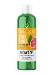 Bioluxe Naturals Fruit Based Shower Gel 480ml, Rain Forest Fruit, Gently Cleanses and Leaves Skin Irresistibly Softn