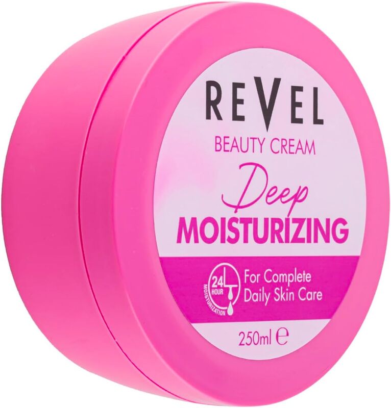Revel Skin Care Beauty Cream Deep Moisturizing For Unisex 250ml, Daily Skin Care, All Skin Types, Face Moisturizer