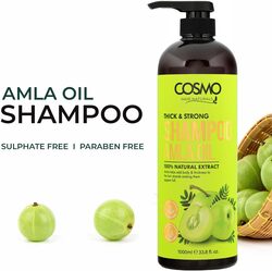 Cosmo Thick & Strong Amla Oil Shampoo 1000ml, 33.8 fl.oz, For Men and Women