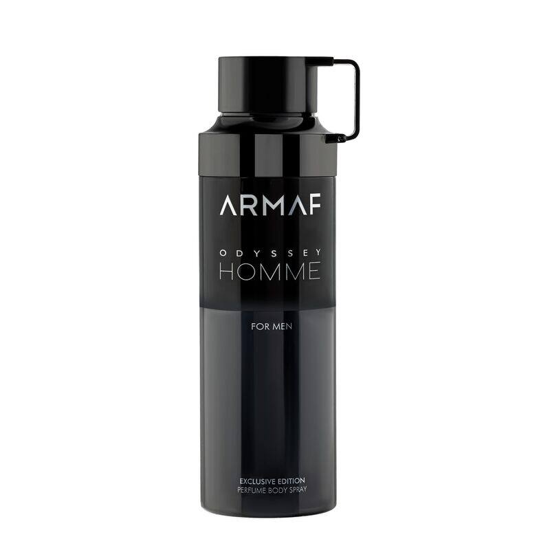 

Armaf Odyssey Homme Black Edition Exclusive Perfume Body Spray For Men 200ml, Deodorant Spray