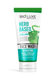 Bioluxe Naturals Herb Based Face Wash 150ml, Aloe & Mint, Soothes Hydrate, and Refresh the Skin
