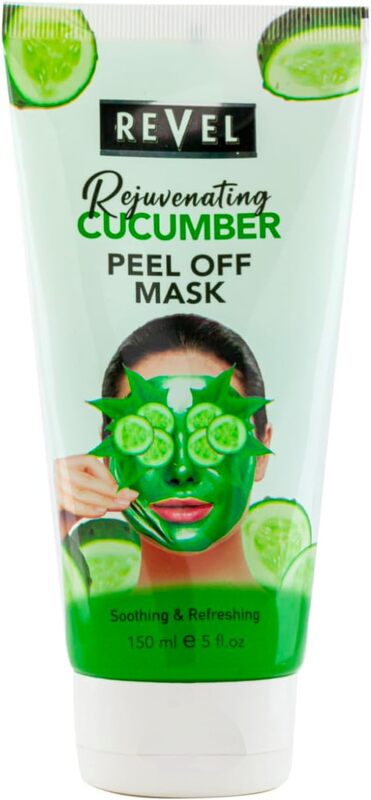 Revel Skin Care Rejuvenating Green Fresh Cucumber Peel Off Mask 150ml, For Men & Women, Soothing and Refreshing, Removes Black Head & White Head, Face Wash, Bath & Body, Tighten Pores, Beauty