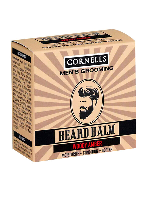 

Cornell's Cornells Men's Grooming Woody Amber Beard Balm, 75gm