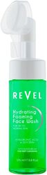 Revel Beauty Skin Care Hydrating Foaming Face Wash 175ml, For Dry To Normal Skin, Built In Brush, Deep Cleansing, Hyaluronic Acid + Glycerin, Washes