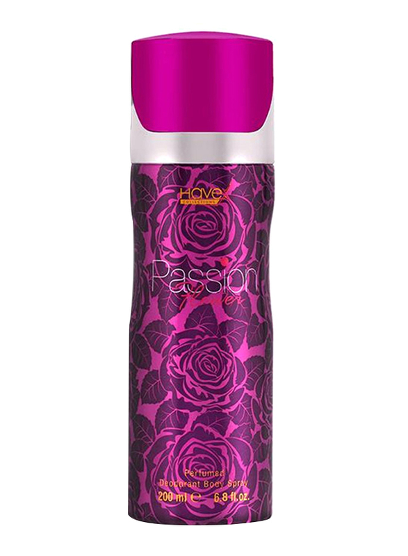 Havex Passion Flower Perfumed Deodorant Body Spray for Women, 200ml