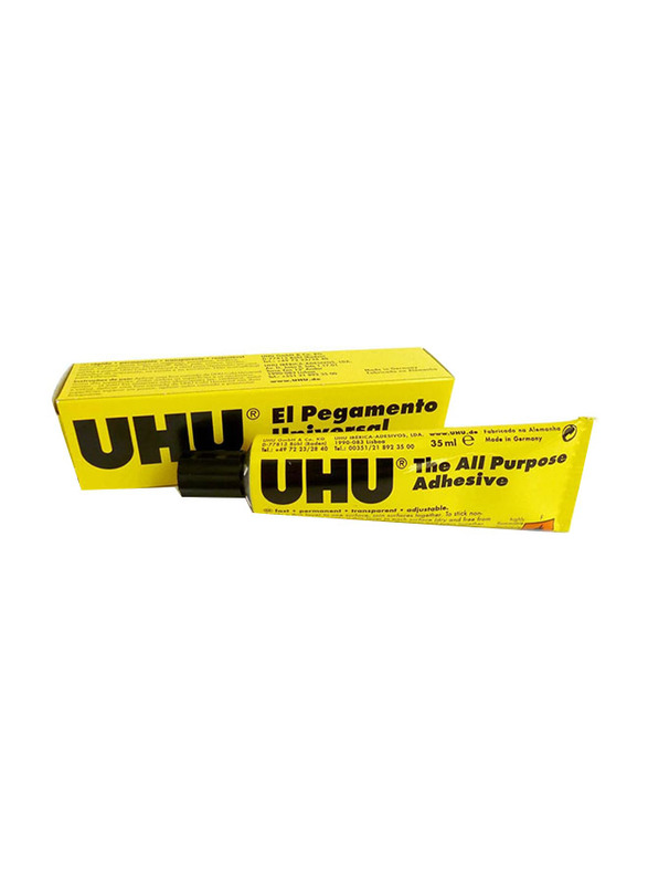 UHU All Purpose Glue Extra Strong Adhesive Boxed Set, 10 Pieces x 35ml, Clear