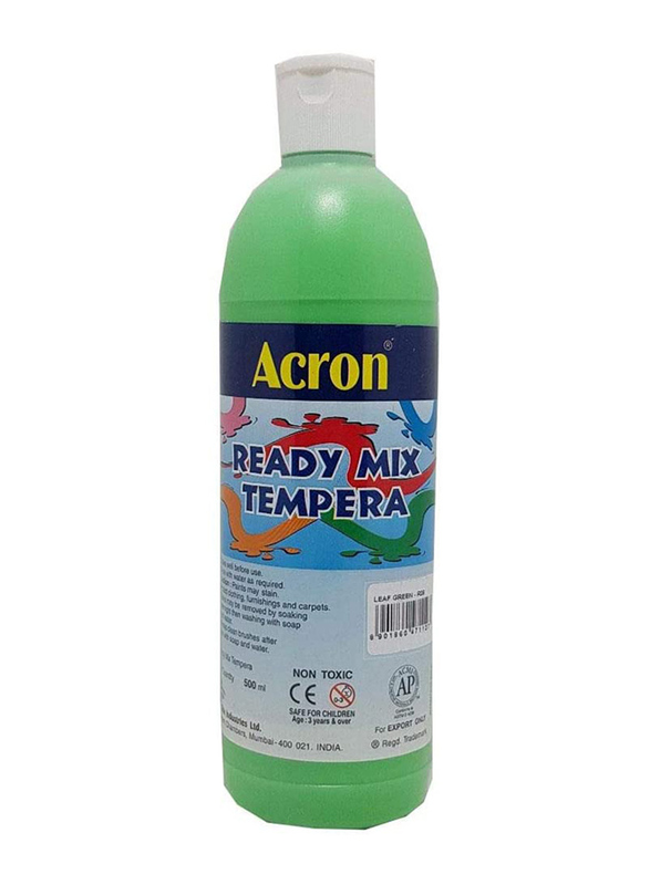 Acron Ready Mix Tempera Paint, 500ml, Green R09