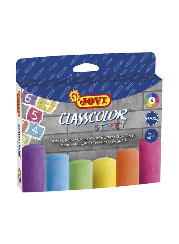 

Jovi Chalks Class color Street Maxi Case, 6 Pieces, Multicolor