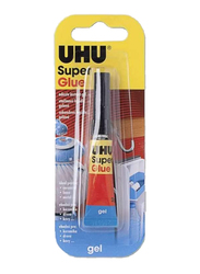 UHU Super Glue Instant Glue Liquid and Gel Tube, 3gm, 6 Pieces, Multicolour