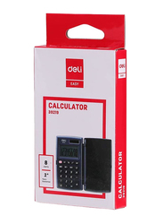Deli E39219 Desk Top 8 Digit Pocket Calculator, Black