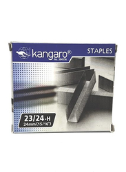 Kangaro Staples 23/24H, 1000 Pieces, Silver