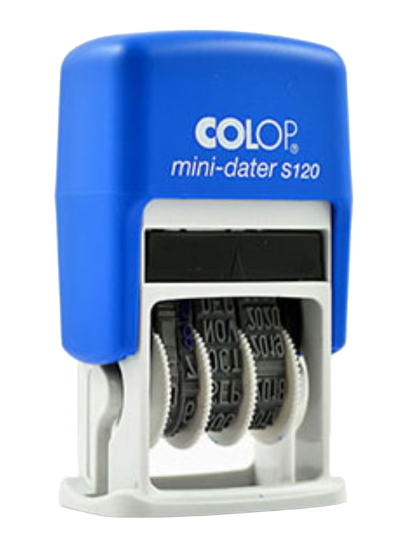 Colop Mini Date Stamper, 4mm, S120, Blue