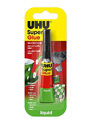 UHU Super Glue Instant Glue Liquid and Gel Tube, 3gm, 6 Pieces, Multicolour
