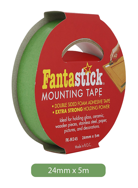 Fantastick FK-M245 Mounting Tape, 24 x 5mm, Green
