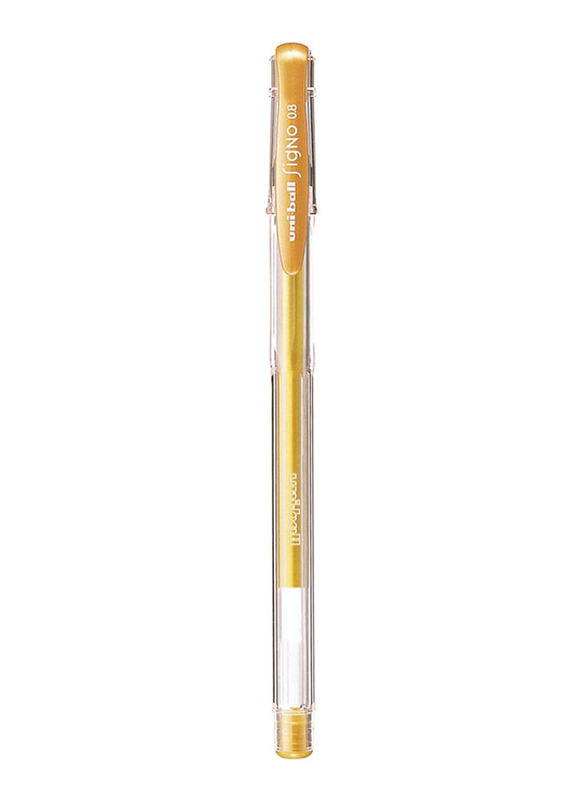 Uniball 6-Piece Signo Gel Pen Set, Gold