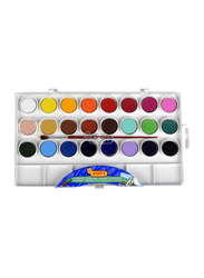Jovi 24-Bars Watercolors Plastic Box, 22mm, Multicolor