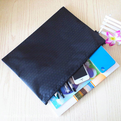ساملدي حقيبة بلاستيكية بسحاب من القماش الكتاني المقاوم للماء ، 34 × 24 سم ، 5 قطع ، متعددة الألوان