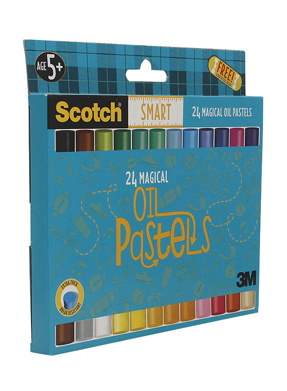

Scotch Smart Magical Oil Pastels Color, 24 Pieces, Multicolor