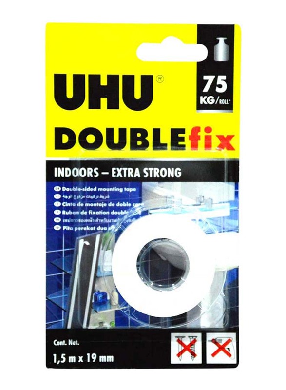 UHU Double Sided Mounting Tape, Clear