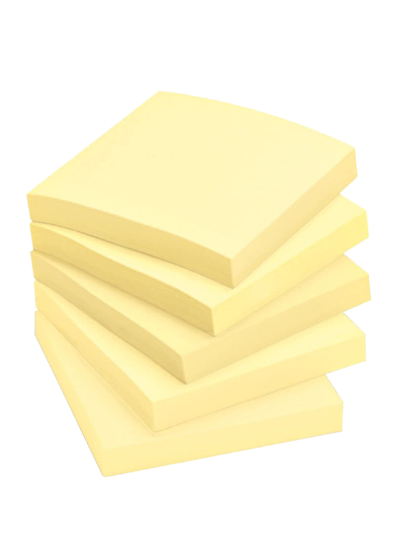 بوست إت ورق 654-1 ، 18432 وسادة / PLT ، 7.62 × 7.62 سم ، 12 × 100 ورقة ، أصفر