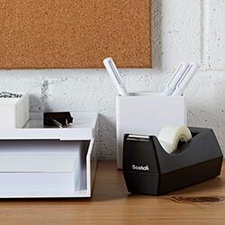 Scotch Desk Tape Dispenser, Black