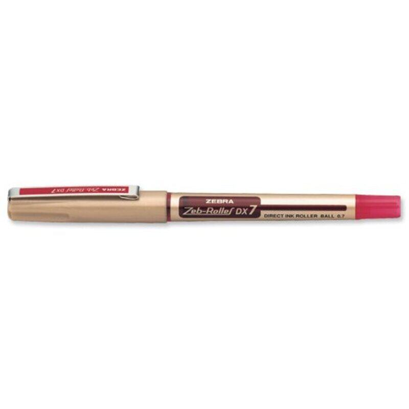 

Zebra 10-Piece Direct Ink Roller, 0.5mm, DX7, Red