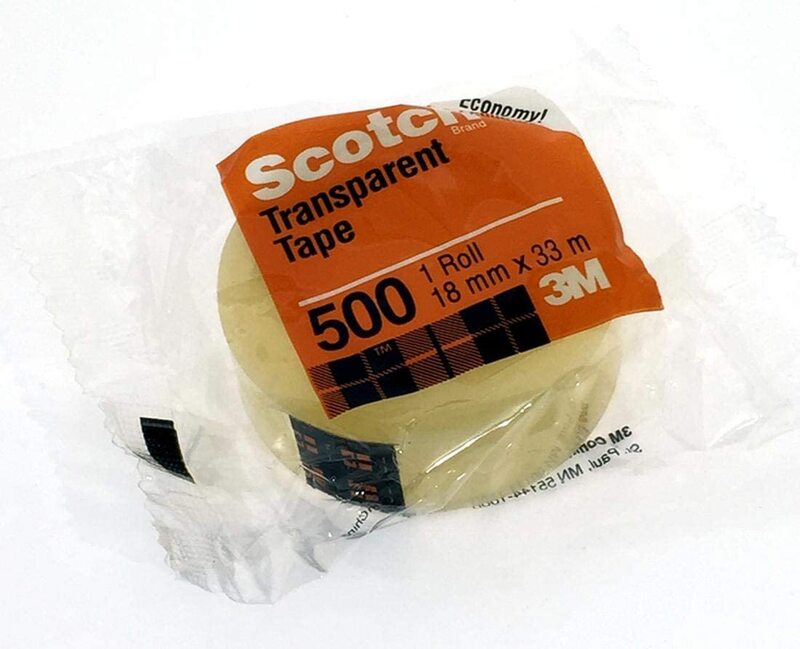 3M 500 Scotch Transparent Tape, 18 x 33m, OS-PM001-3A, 8 Rolls,