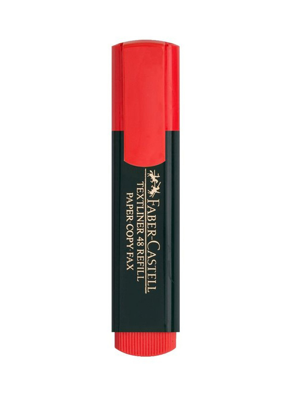Faber-Castell 10-Piece Textliner Classic Highlighter, Red