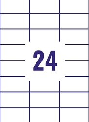 أفيري زويكفورم 3474 ، ملصقات متعددة الأغراض ، 100 ورقة ، مقاس A4 ، أبيض