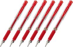 Uniball 6-Piece Signo Gel Ink Rollerball Pen Set, 1.0mm, UM-153, Red