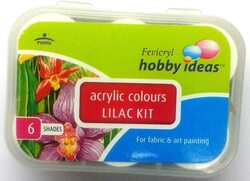 Fevicryl Acrylic Pidilite Colours Set, 6 Pieces x 10ml, Multicolour