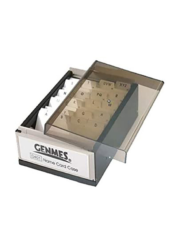 

Beauenty Genmes Business Card Case with A-Z Index, 400 Cards, Black