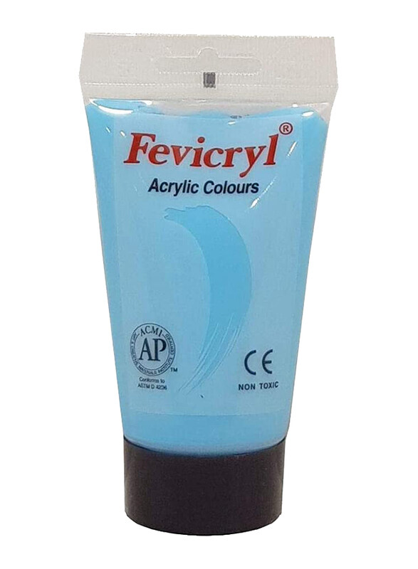 

Pidilite Fevicryl Acrylic Color Tube, 75ml, Sky Blue AC28