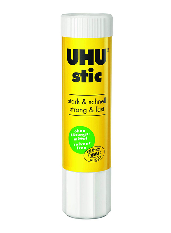 UHU Glue Stick, 21gm, 12 Pieces, Yellow