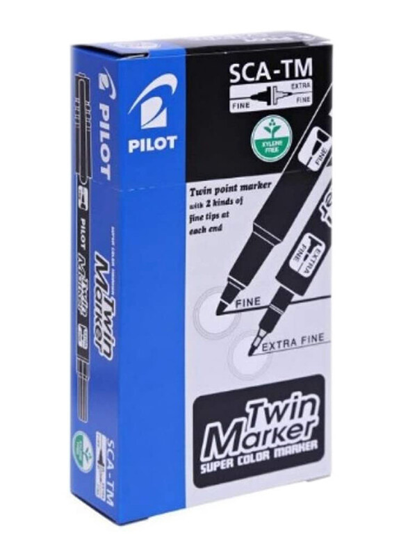 

Pilot 12-Piece Twin Marker Set, Black