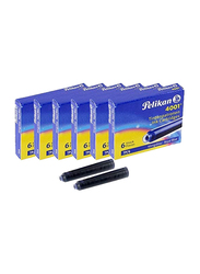 Pelikan 6-Piece Ink Cartridge Small Size for Fountain Pen, Blue
