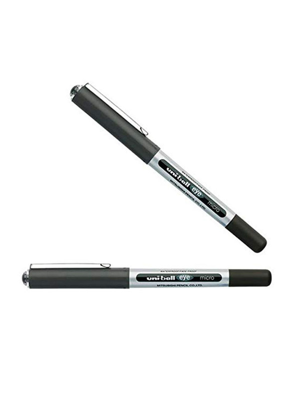 Uniball 2-Piece Eye Micro Rollerball Pen Set, 0.5mm, Black