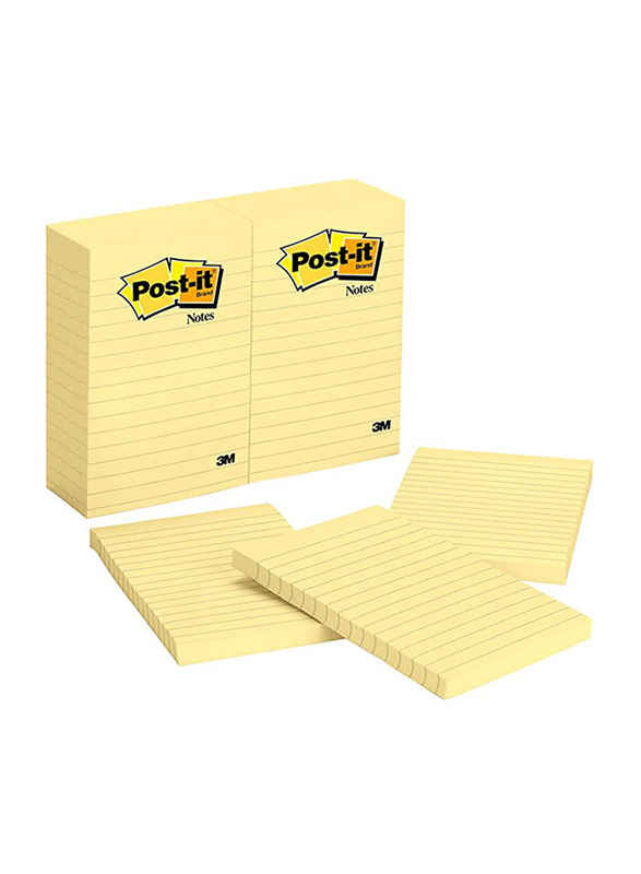 Post-it 660 Super Sticky Notes, 10 cm x 15 cm, 100 Sheets, Yellow