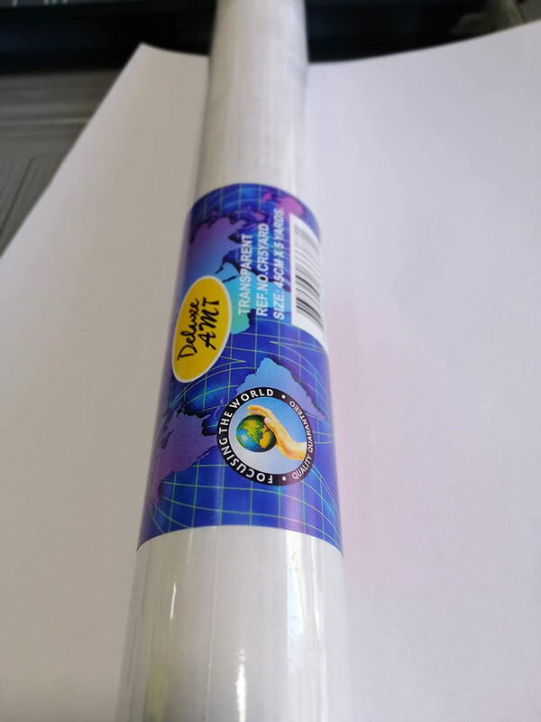 

Deluxe Self Adhesive Roll, 45cm X 5 Y, Clear