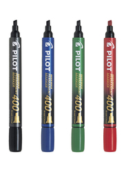 بايلوت مجموعة أقلام تحديد دائمة برأس إزميل 4 قطع متعدد الألوان